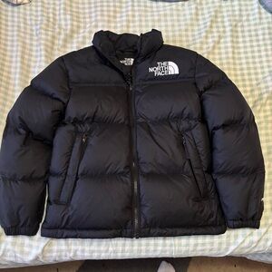 Boys & Girls 1996 Retro Nuptse Black Puffer Jacket size M (10-12)